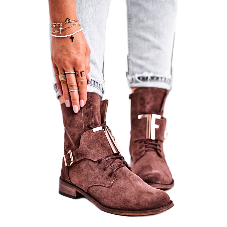 Stivali Donna Nicole Suede Marrone 2591
