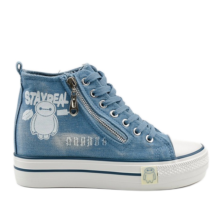 Sneaker stringate blu Lynnhurst