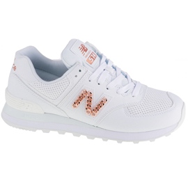 Mikasa Scarpe New Balance W WL574HNE bianca