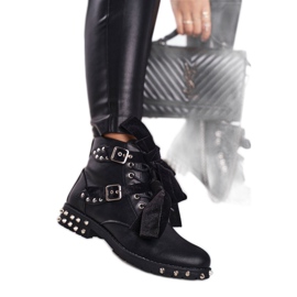 SEA Stivaletti da donna Rivetti Spikes Black Magnet nero