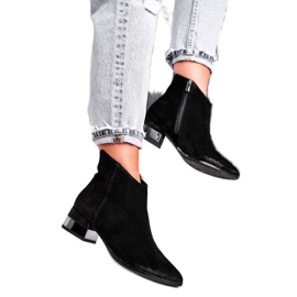 Stivali caldi in pelle da donna Laura Messi Nero 2207