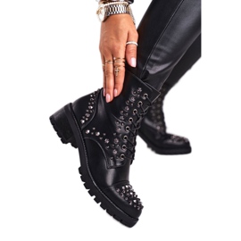 Stivali da donna con borchie Black Chill nero
