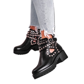Stivali Da Donna Con Rivetti Grunge Black Heavenly nero