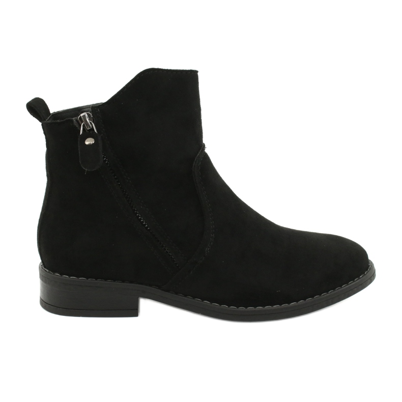 Evento Stivaletti in camoscio nero con cerniere