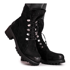 S.Barski Stivali da donna Warm Black Bipper Workers nero