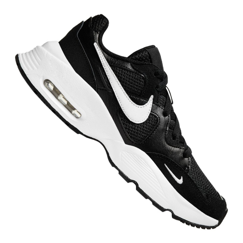 Nike Air Max Fusion Jr CJ3824-002 scarpe da corsa bianca nero