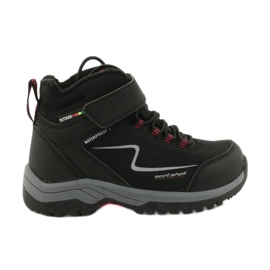 Scarponi sportivi in ​​softshell con membrana American Club HL38 / 20 nero rosso