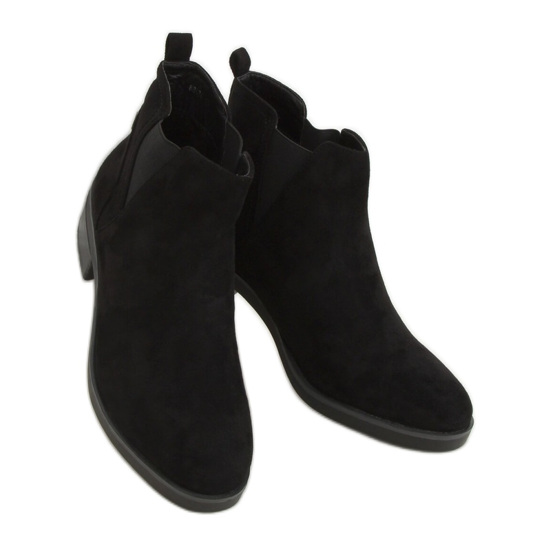 Stivaletti Chelsea neri da donna 8B978 Black nero