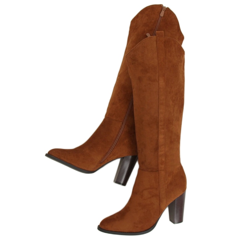 Stivali classici sul post cammello UK07P Camel marrone