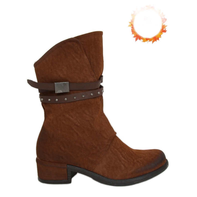 Stivali militari da donna cammello ST-05P Camel marrone