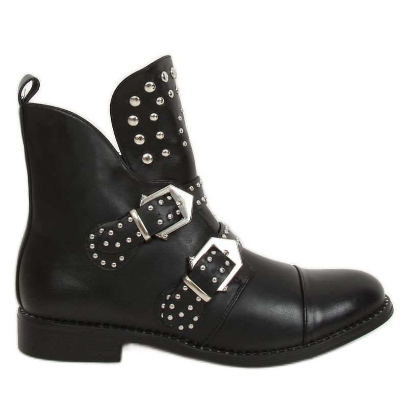 Stivali neri con borchie nero A2300 Black