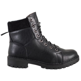 Kylie Stivali trapper allacciati nero