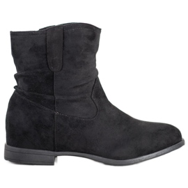 Kylie Stivali slip-on con zeppa nero