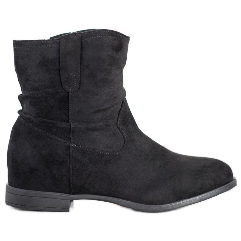 Kylie Stivali slip-on con zeppa nero