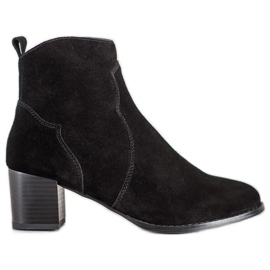 Filippo Stivaletti in pelle con tacco alto nero