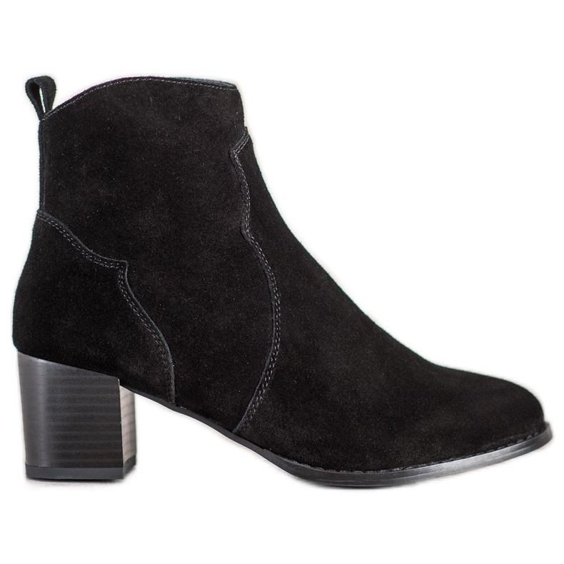 Filippo Stivaletti in pelle con tacco alto nero