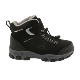 American Club Stivali softshell americani stivali invernali con una membrana nero grigio