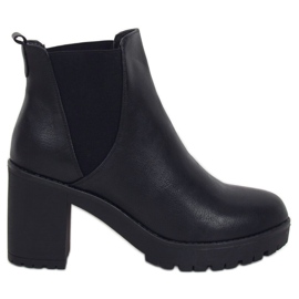 Stivaletti Chelsea neri, neri J19-129 Black nero