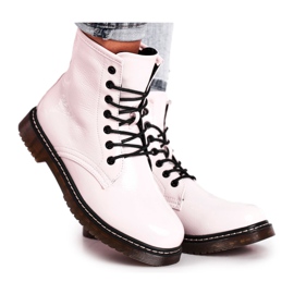 EVE Stivali Donna Stivali Laccati Glany Bianco Marita