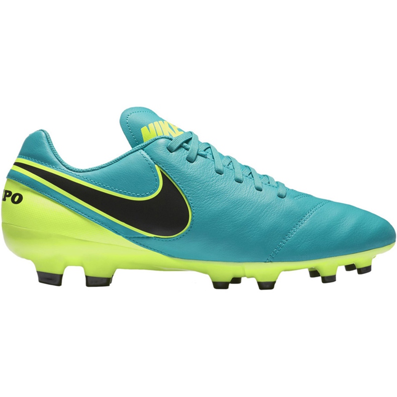 Nike Tiempo Genio Ii Leather Fg 819213 307 scarpe da calcio nero blu