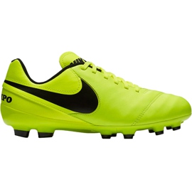 Nike Tiempo Legend Vi Fg Jr 819186 707 scarpe da calcio giallo