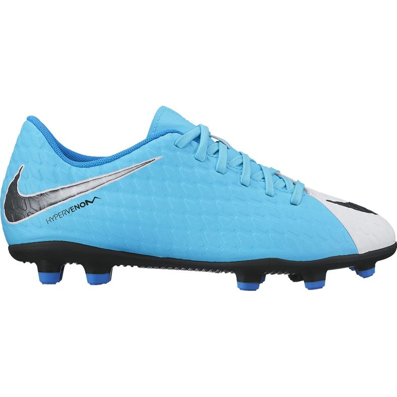 Nike Hypervenom Phade Iii Fg Jr 852580 104 scarpe da calcio blu blu