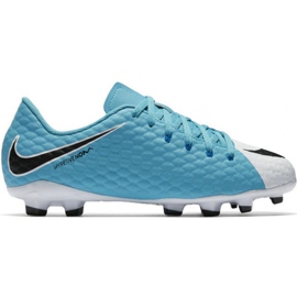 Nike Hypervenom Phelon Iii Fg Jr 852595 104 scarpe da calcio multicolore blu