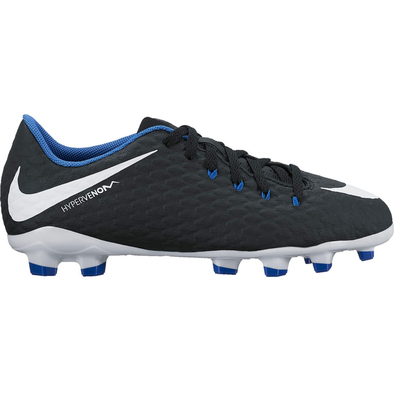 Nike Hypervenom Phelon Iii Fg Jr 852595 002 scarpe da calcio nero nero