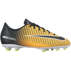 Nike Mercurial Victory Vi Fg Jr 831945 801 scarpe da calcio arancia