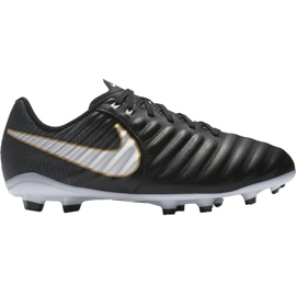 Nike Tiempo Ligera Iv Fg Jr 897725 002 scarpe da calcio nero nero