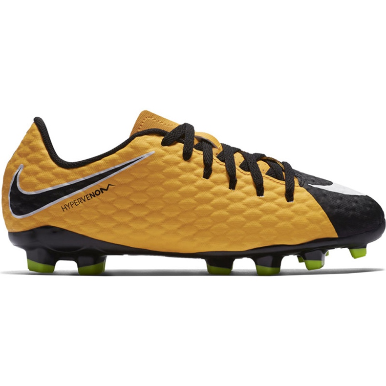 Nike Hypervenom Phalon Iii Fg Jr 852595 801 scarpe da calcio giallo giallo