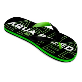 Pantofole uomo Aqua-Speed ​​Rhodes nere e verdi col. 38 nero verde