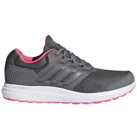 Scarpe da corsa da donna adidas Galaxy 4 W CP8837 rosa grigio
