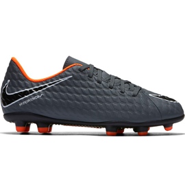 Nike Hypervenom Phantom 3 Club Fg Jr AH7290 081 scarpe da calcio multicolore grigio