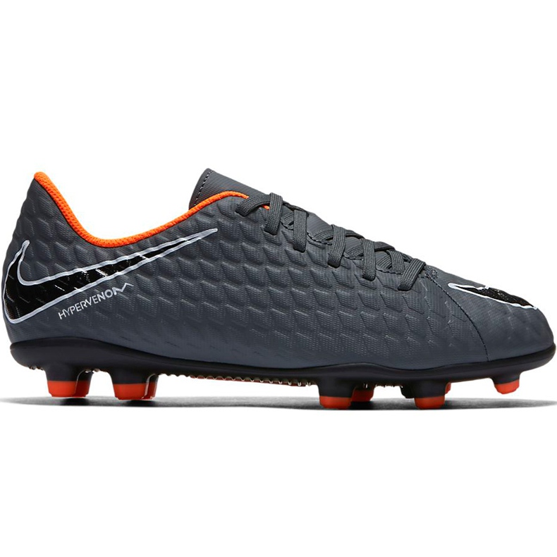 Nike Hypervenom Phantom 3 Club Fg Jr AH7290 081 scarpe da calcio multicolore grigio