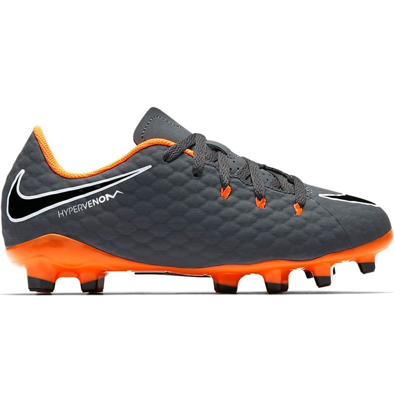 Nike Hypervenom Phantom 3 Academy Fg Jr AH7288 081 scarpa da calcio multicolore grigio