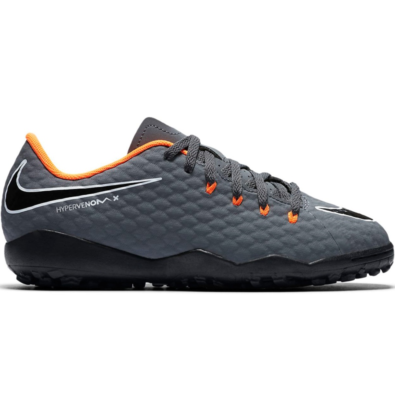 Scarpa da calcio Nike Hypervenom Phantom X 3 Academy Tf Jr AH7294 081 grigio grigio