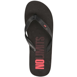 Pantofole da uomo 4F rosse H4L18 KLM001 nero