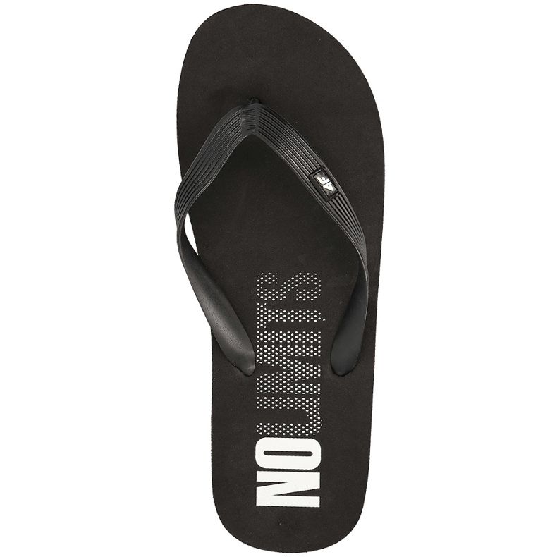 Pantofole da uomo 4F nere H4L18 KLM001 nero