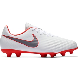 Nike Magista Obra 2 Club Fg Jr AH7314 107 scarpe da calcio bianco bianco