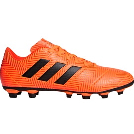 Scarpe da calcio Adidas Nemeziz 18.4 FxG DA9594 multicolore arancia