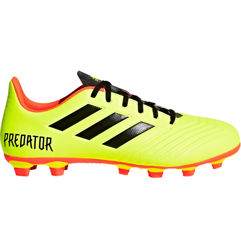 Scarpe da calcio Adidas Predator 18.4 FxG DB2005 multicolore giallo