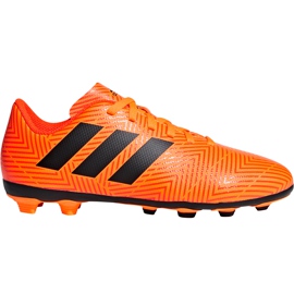 Le scarpe da calcio adidas Nemeziz 18.4 FxG Jr DB2355 multicolore arancia