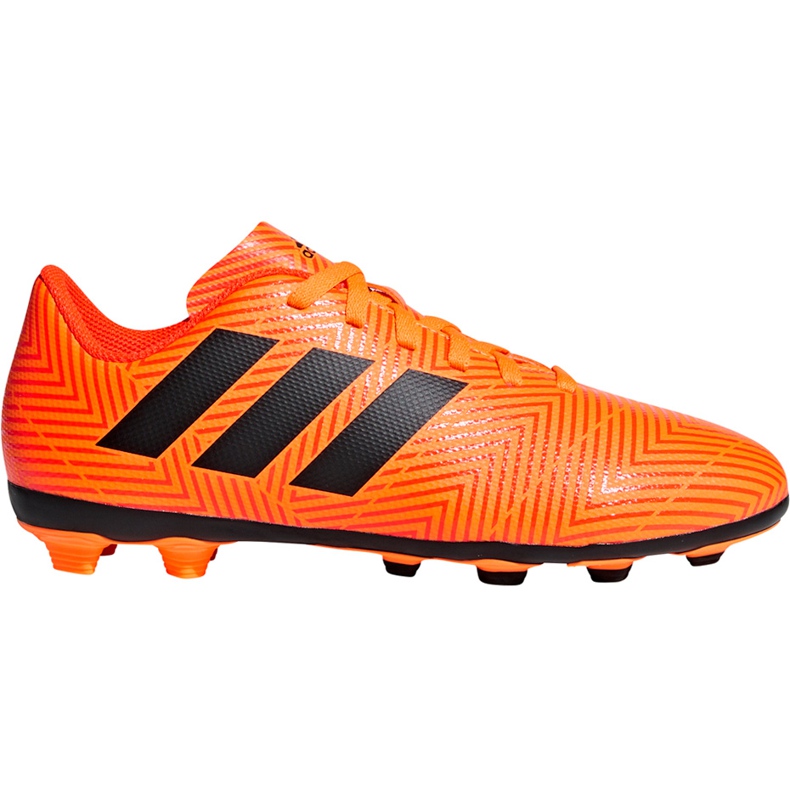 Le scarpe da calcio adidas Nemeziz 18.4 FxG Jr DB2355 multicolore arancia