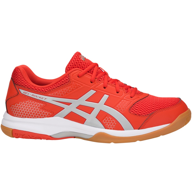 Asics Gel-Rocket 8 B706Y 0693 scarpe da pallavolo uomo multicolore arancia