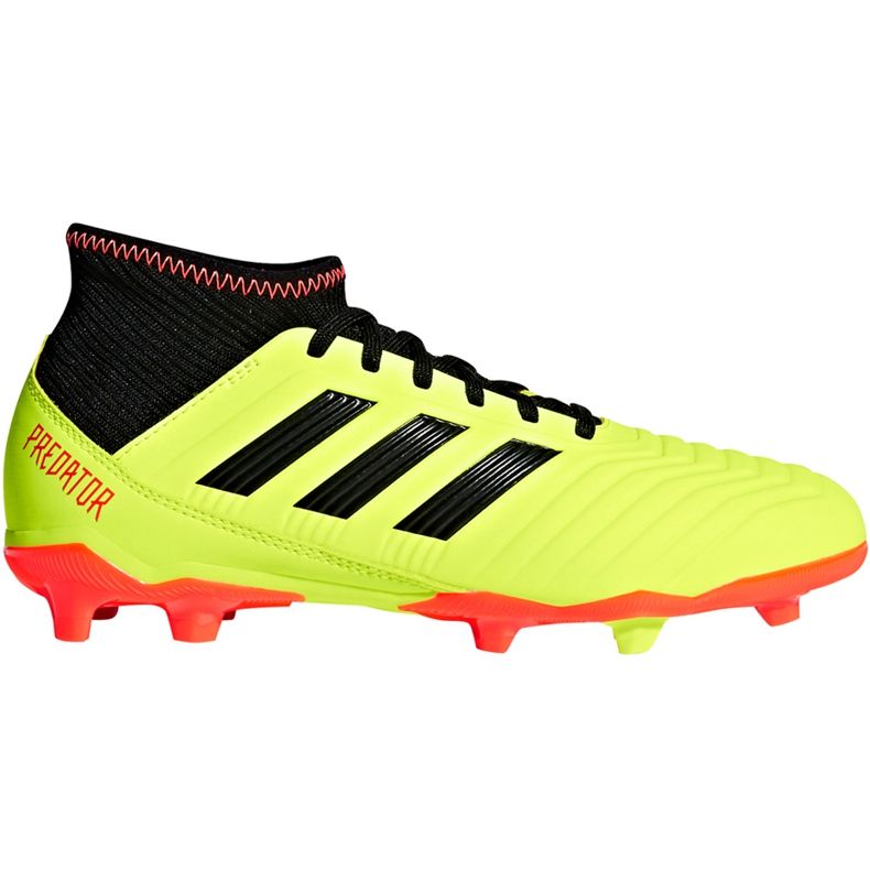 Scarpe da calcio Adidas Predator 18.3 Fg Jr DB2319 multicolore giallo