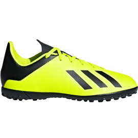 Le scarpe da calcio adidas X Tango 18.4 Tf Jr DB2435 giallo giallo