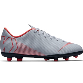 Nike Mercurial Vapor 12 Club Mg Jr AH7350 060 scarpe da calcio multicolore grigio