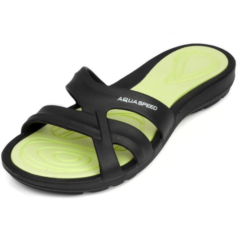 Ciabatte da piscina donna Aqua-speed Panama col.38 nero verde