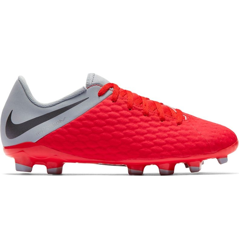 Scarpa da calcio Nike Hypervenom 3 Academy Fg Jr AJ4119 600 rosso rosso